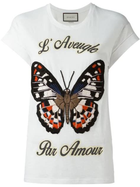 gucci brown shirt|butterfly Gucci shirt.